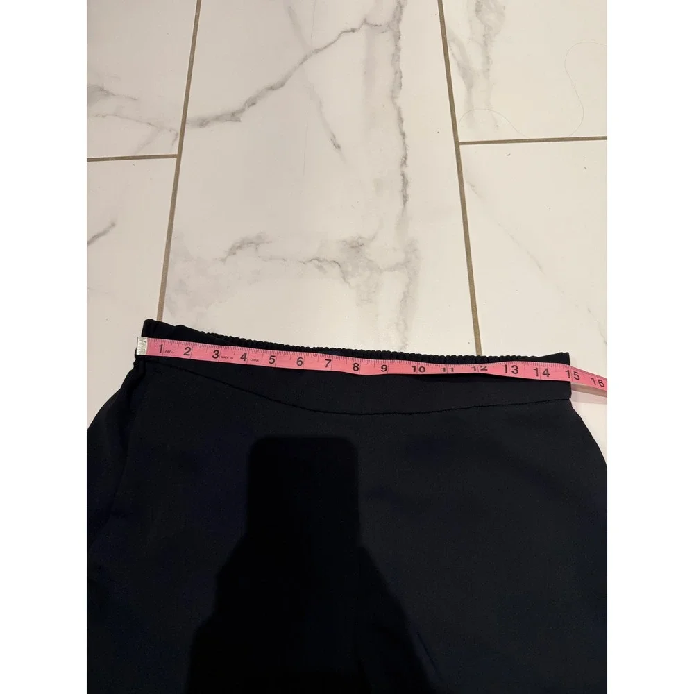 J Crew Jamie Pant Black Pull On Elastic Waist Cropped Ankle Pants Size 12‎